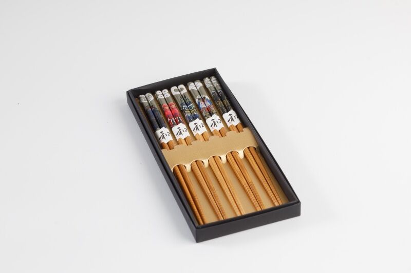 武将　5本箸セット