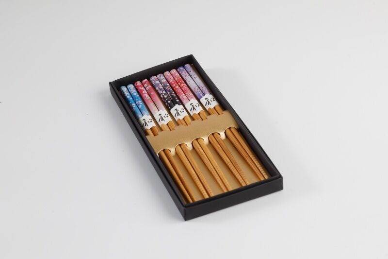 桜満開　5本箸セット