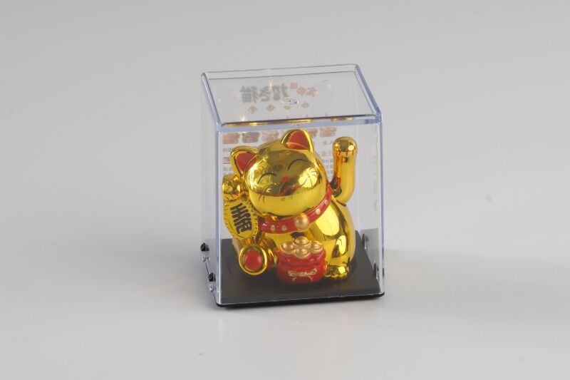 まねきねこソーラー　巾着　金あ